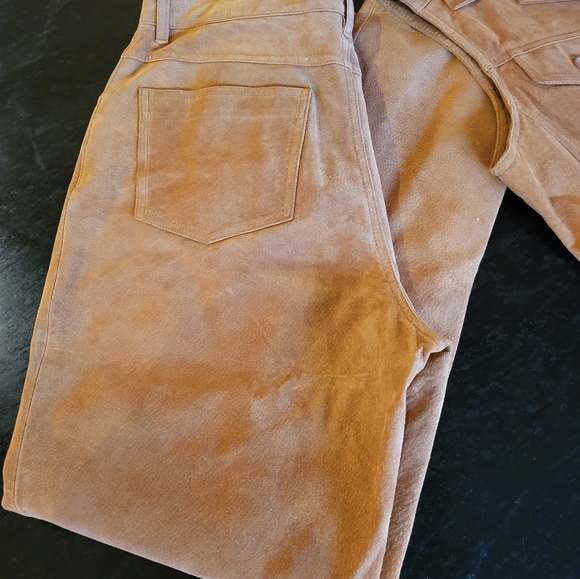 Bill Blass Jeans vtg suede leather pants and vest size 8 - Picture 12 of 12